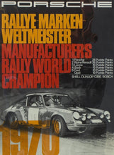 Load image into Gallery viewer, Porsche - 1970 Manufacturers Rally World Champion