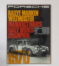 Load image into Gallery viewer, Porsche - 1970 Manufacturers Rally World Champion