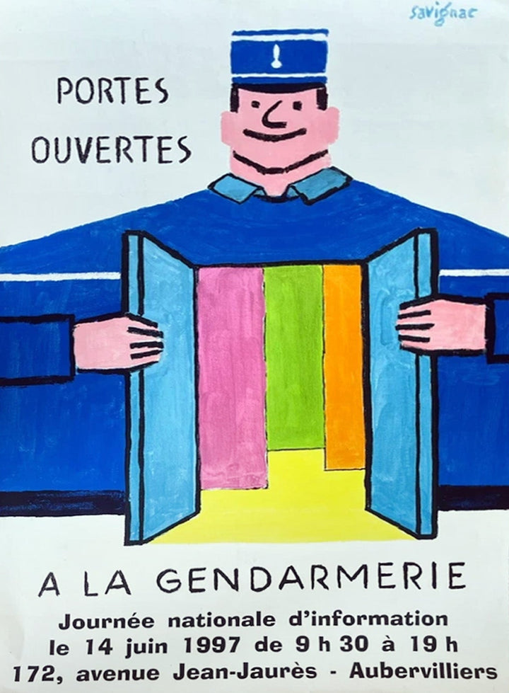 A La Gendarmerie - Savignac, original poster: 1997
