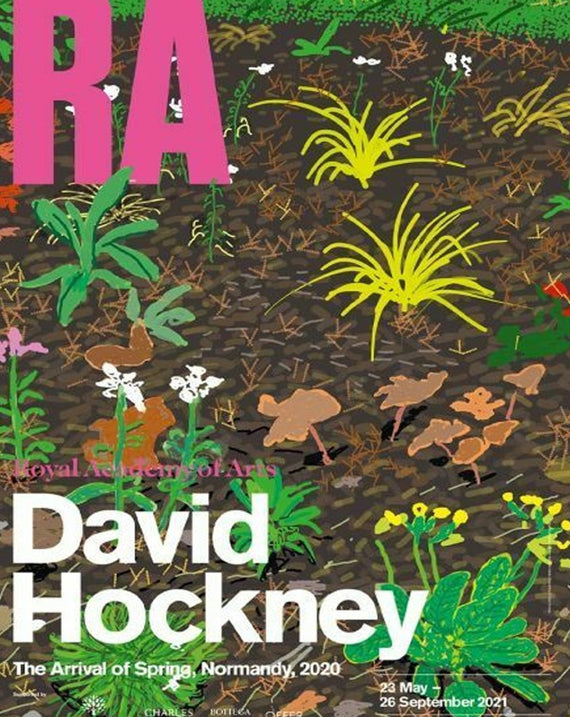 David Hockney - RA - The Arrival of Spring no.186