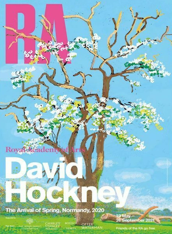 David Hockney - RA - The Arrival of Spring no.147, original poster: 2021, Royal Academy, London