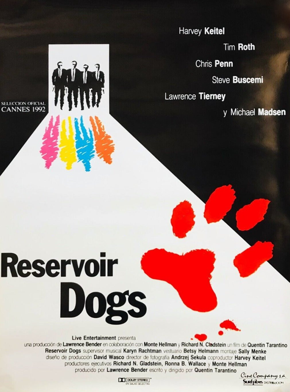 Shop Reservoir Dogs (Spanish) 1992 Original Vintage Poster