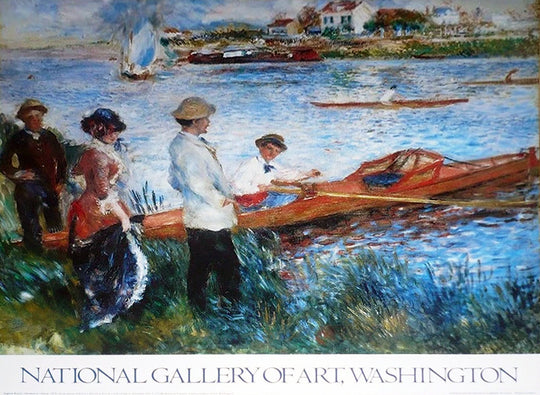 Lakeside figures and rowboats National Gallery of Art Washington print