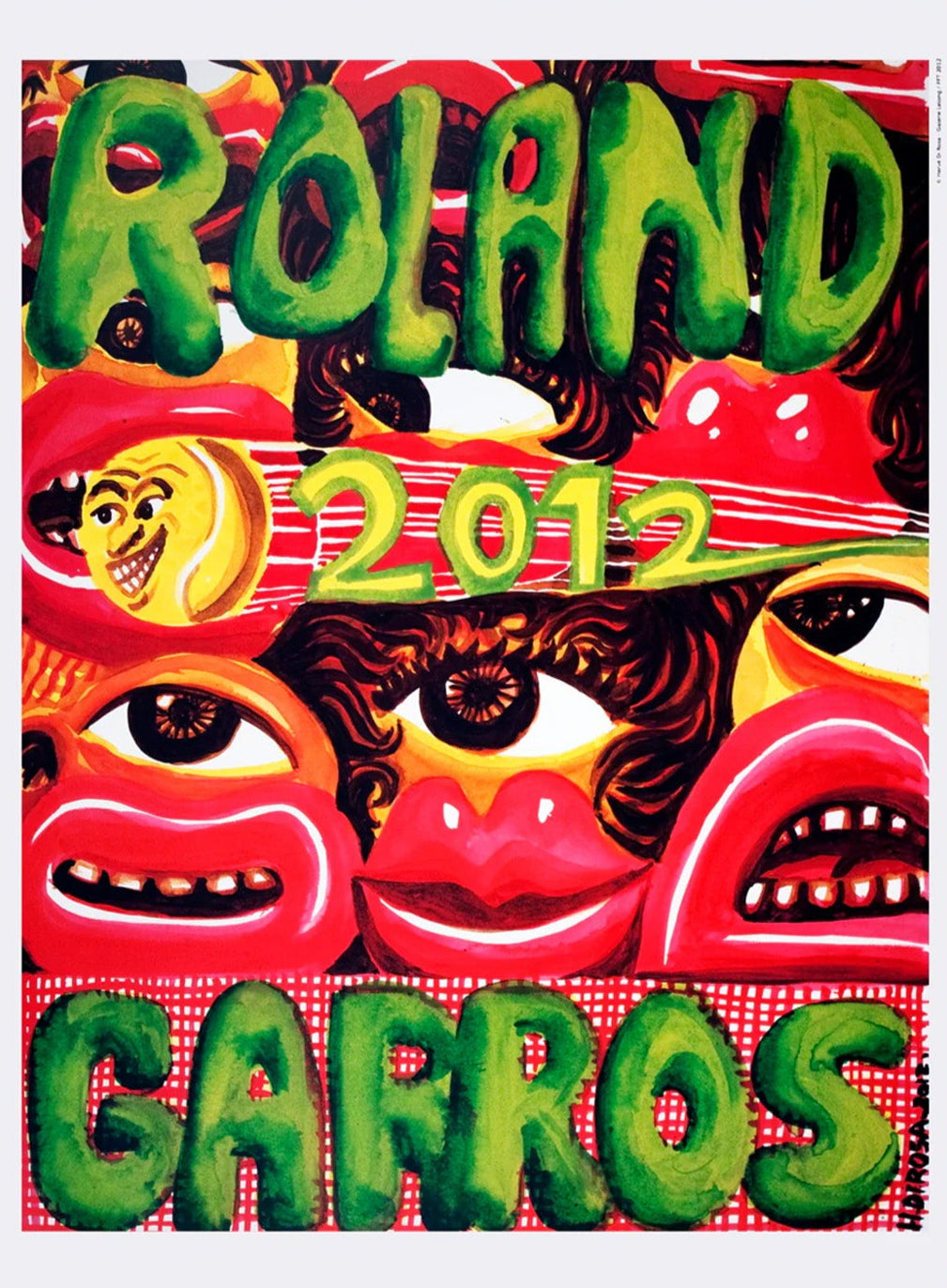 ROLAND GARROS 2012 ポスター（フレーム付） Shop French Open Roland Garros 2012 Original Vintage Poster