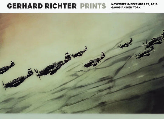 Gerhard Richter prints exhibition poster with helicopter artwork
