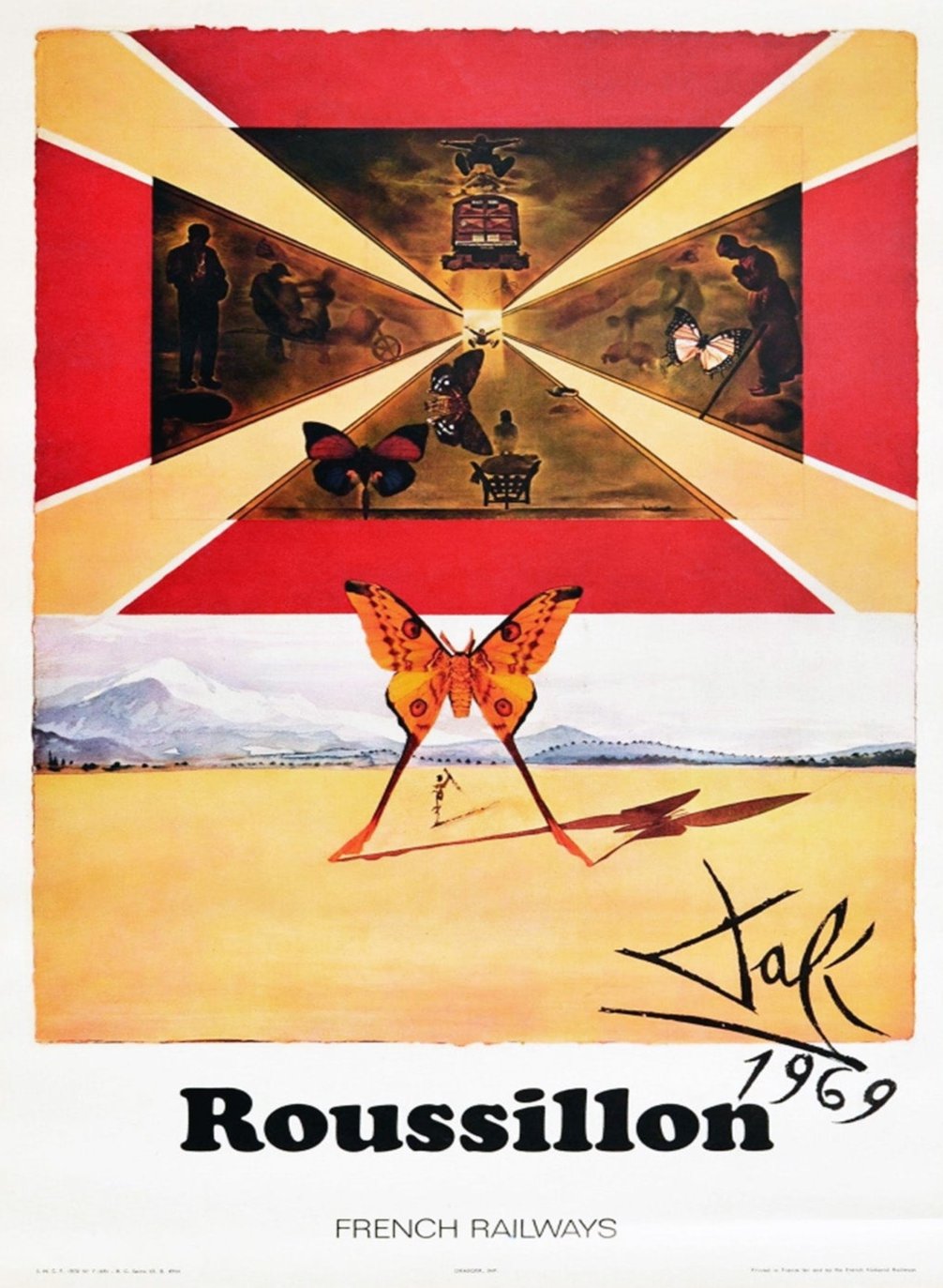 Roussillon, French Railways - Salvador Dali