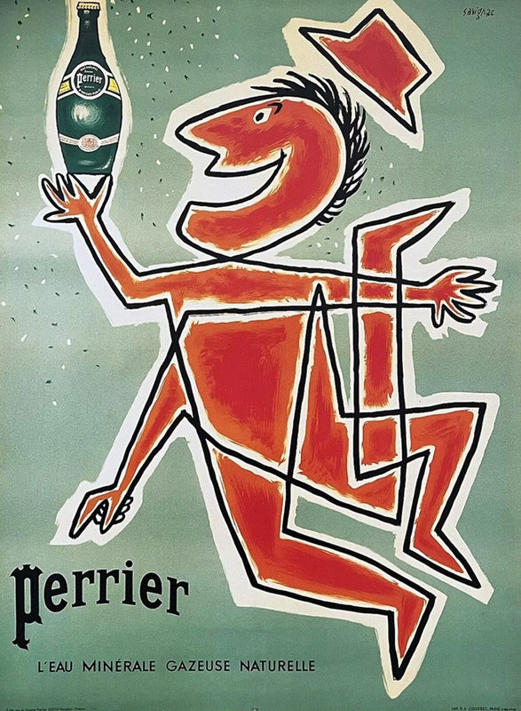Perrier original poster by Raymond Savignac