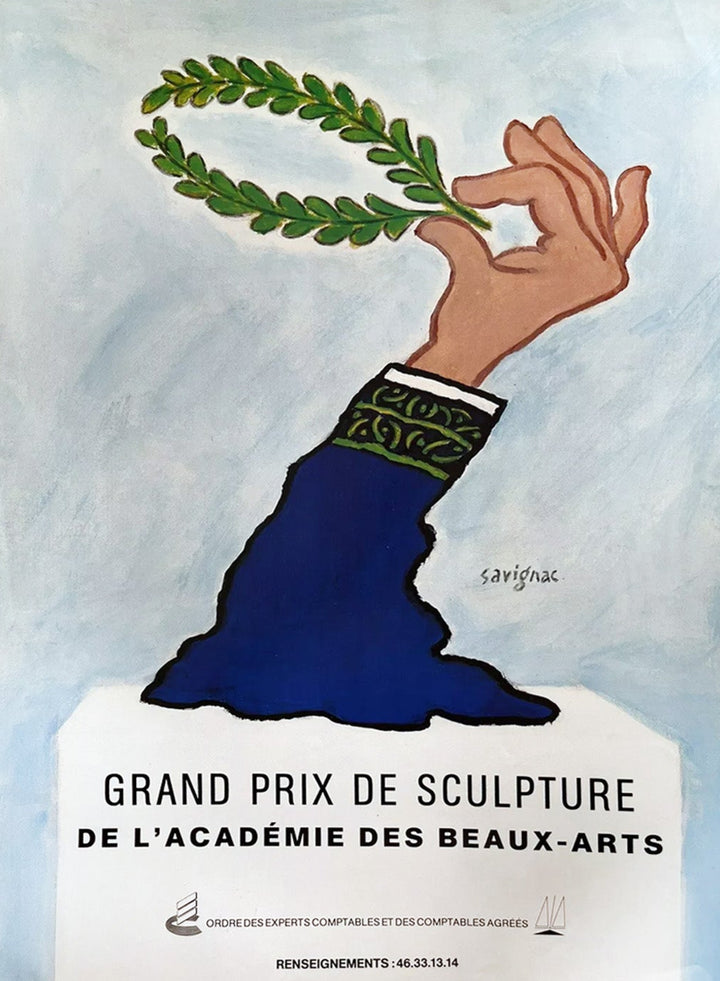 Grand Prix de Sculpture - Savignac, original poster: 1996