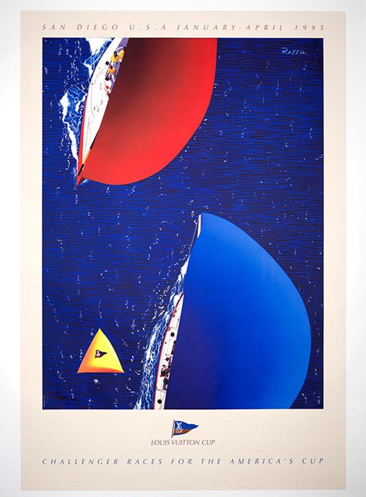 Louis Vuitton Cup San Diego 1995 - Razzia, original poster: 1995