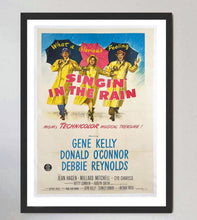Load image into Gallery viewer, Black frame Singin in the rain poster