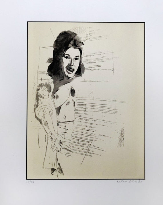 Peter Blake - Sketched Woman - Motif 10