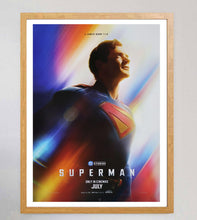 Load image into Gallery viewer, Superman Poster with Oak Frame