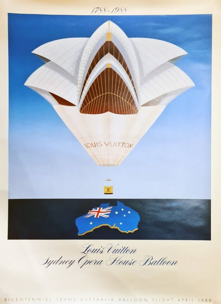 Louis Vuitton Sydney Opera House Balloon, original poster: 1988