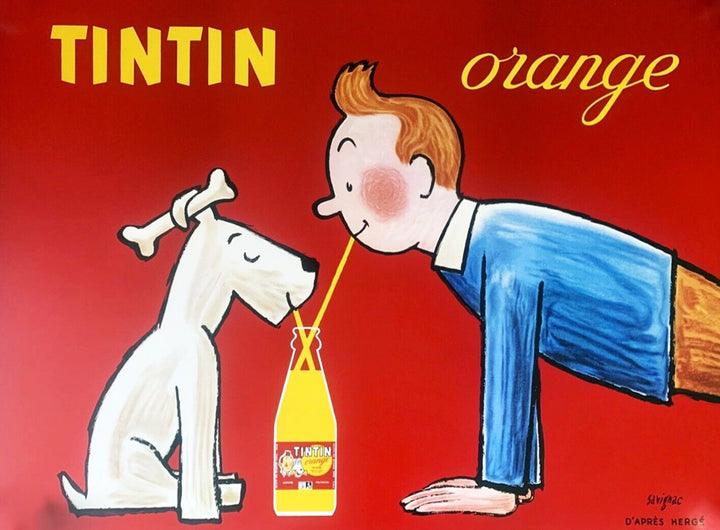 Tintin Orange, original poster: 1980