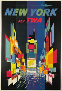 Shop TWA - New York Original Vintager Poster | Printed Originals