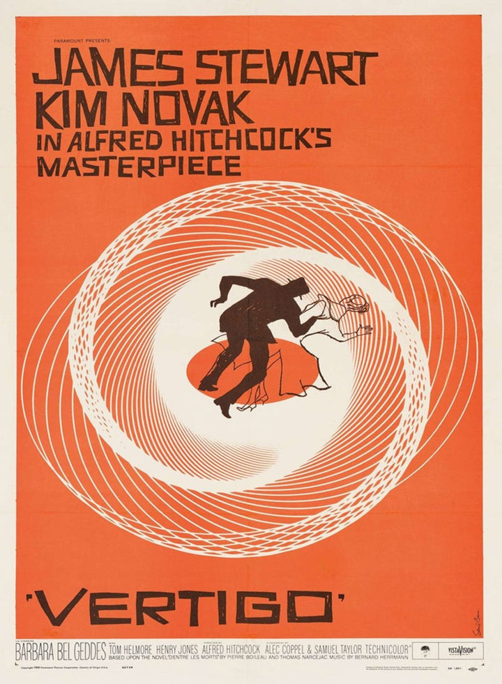 Vertigo, original poster: 1958, US One-Sheet, United States