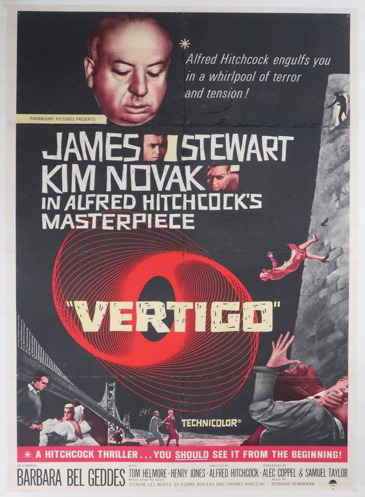 Vertigo, original poster: 1958, US One-Sheet, United States