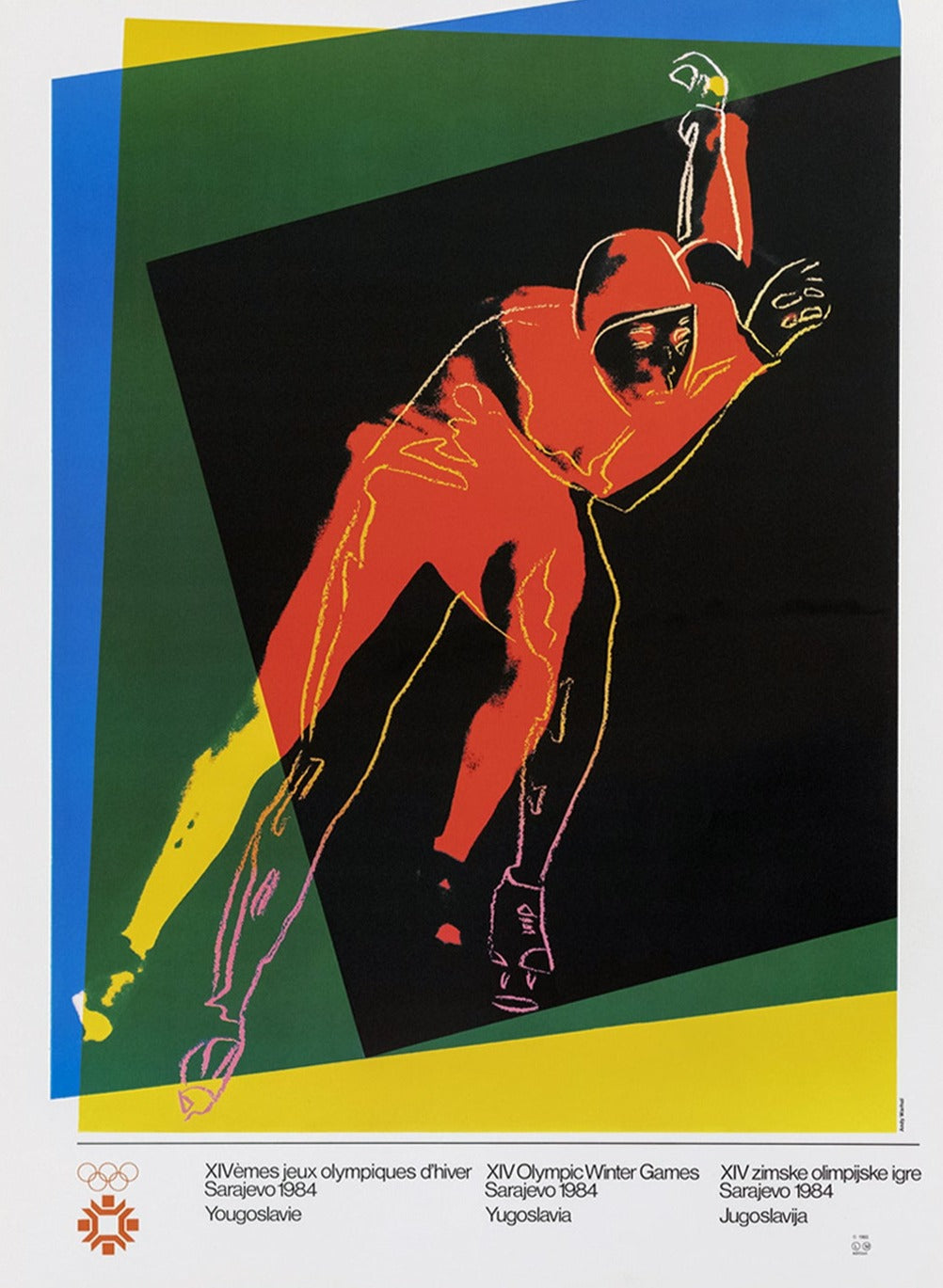 1984 Sarajevo Winter Olympic Games - Andy Warhol Original Vintage