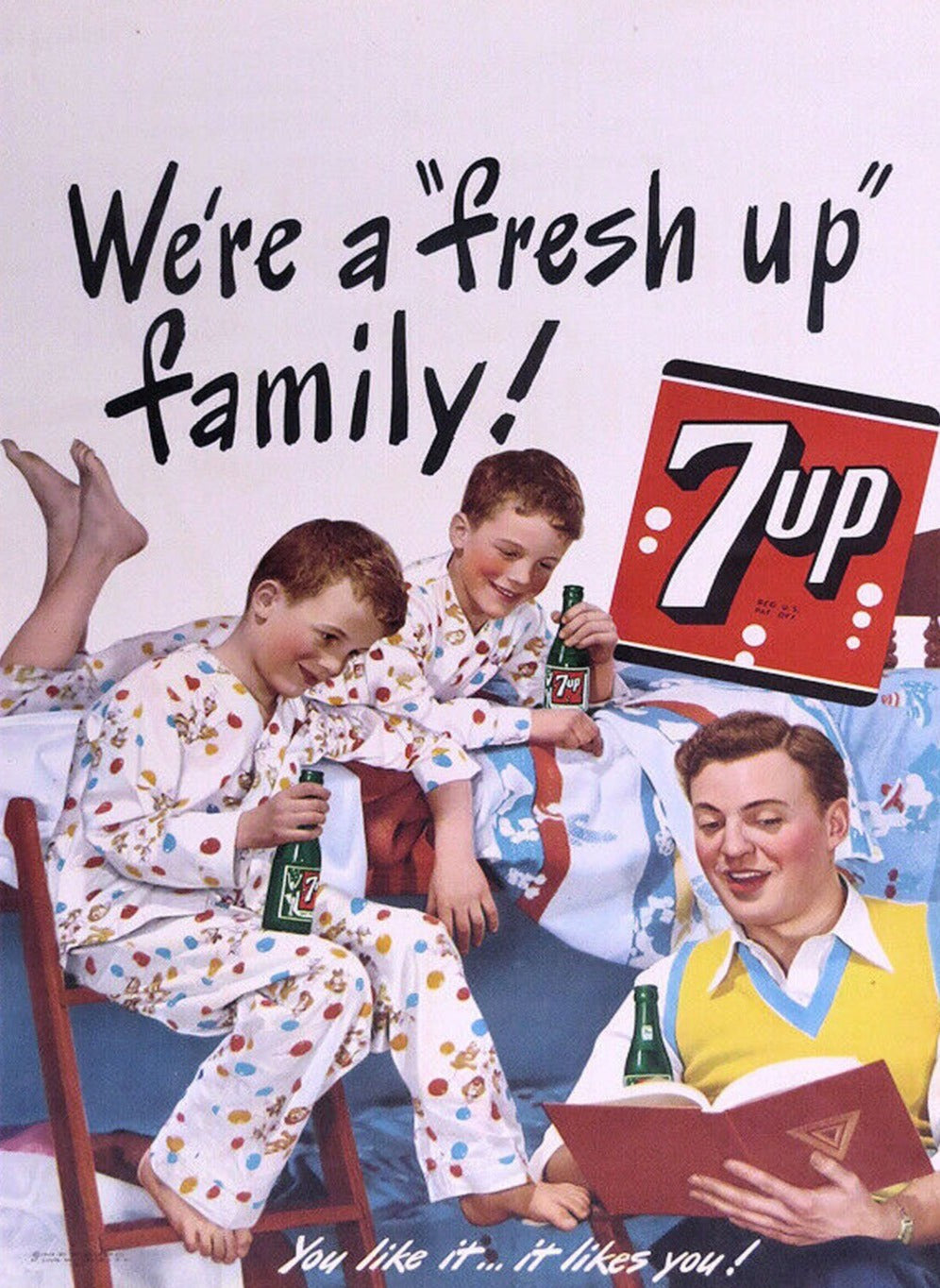 7up Wall Poster For Sale - 7-Up - Fresh Up Original Poster