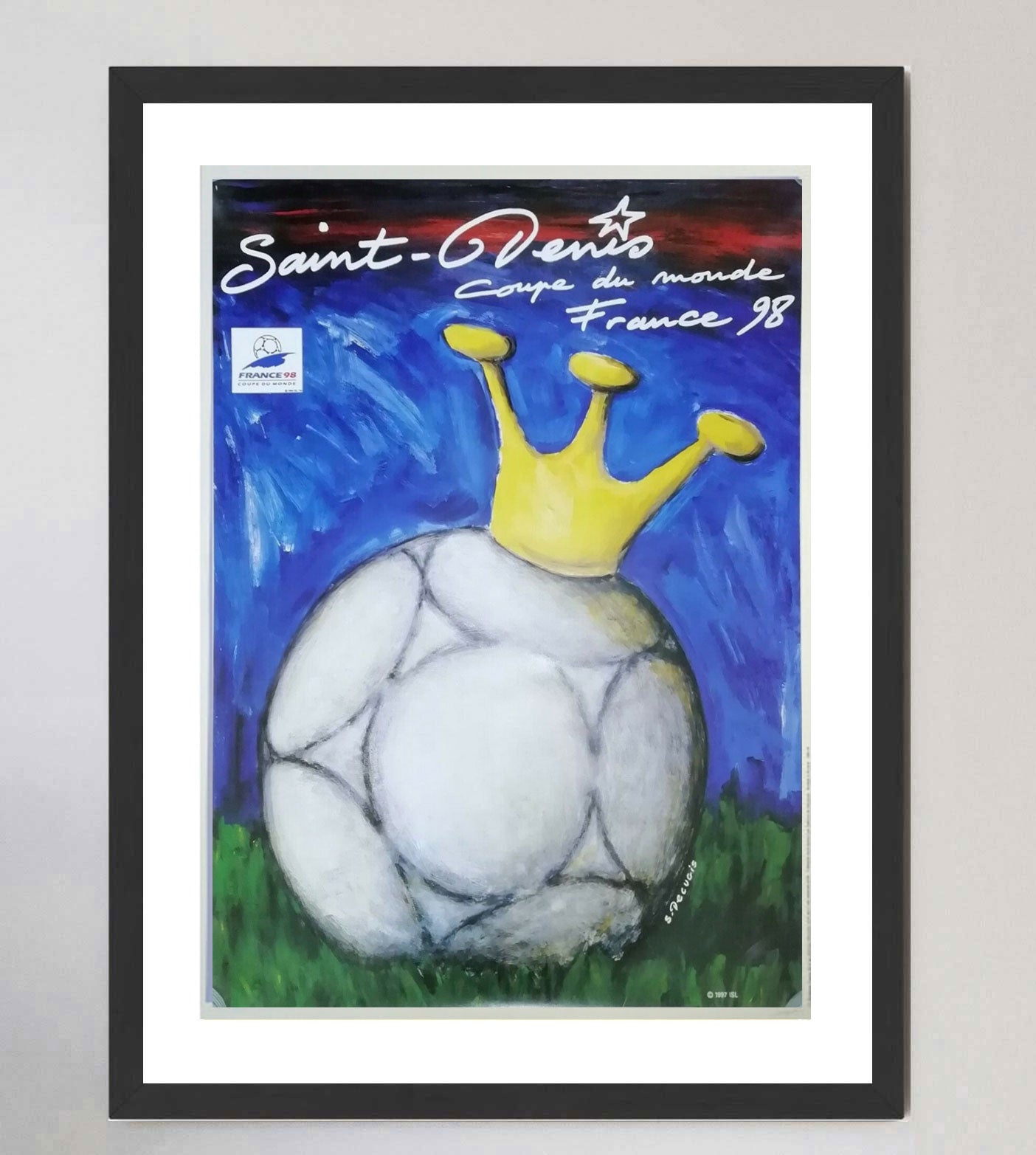 Affiche de la Coupe du Monde 1998 Saint Denis France 98 Affiche de la Coupe du Monde 1998 Saint Denis France 98
