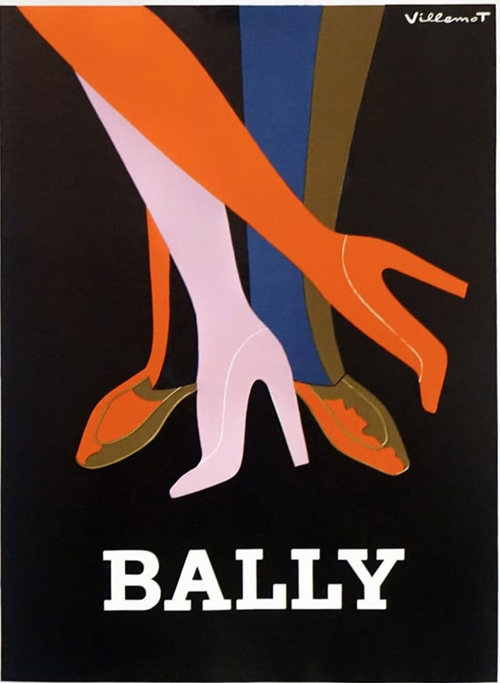 Shop Vintage Villemot Bally Shoes Original Poster