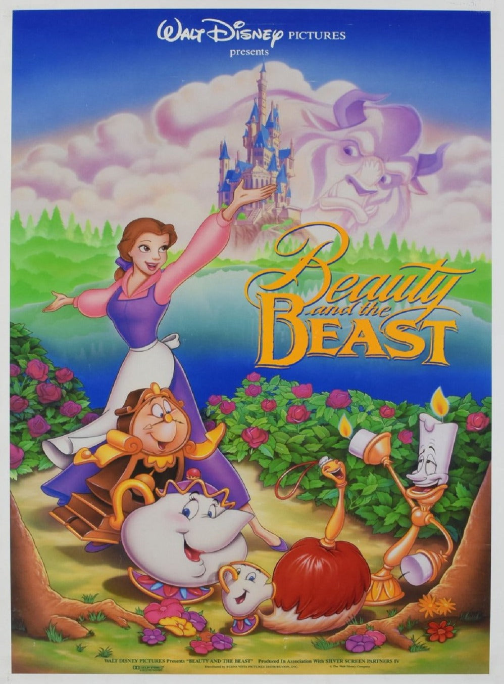 Beauty and the Beast Movie Poster - Vintage Movie Poster For Sale
