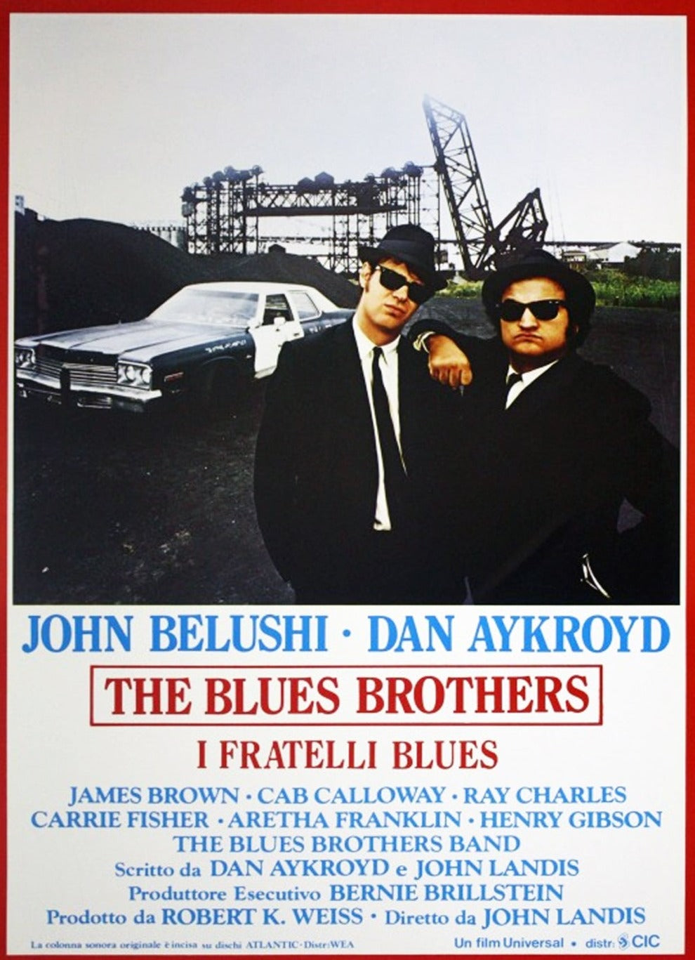 The Blues Brothers Original Italian Poster - Vintage Movie Posters
