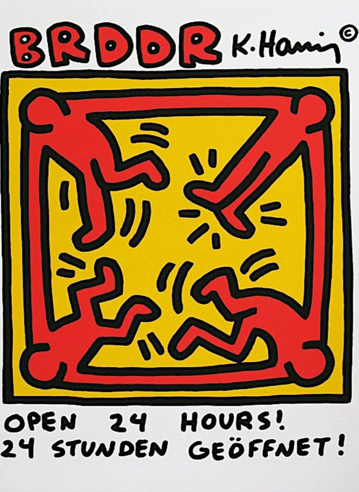 Keith Haring - BRDDR, original poster: 1989