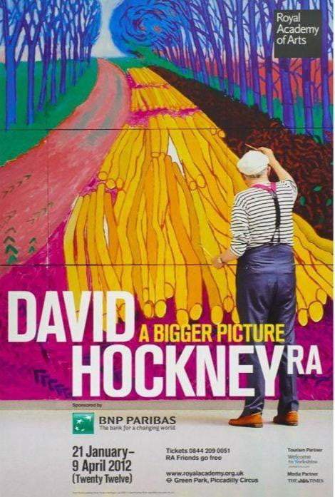 David Hockney - A Bigger Picture RA Exhibition, original poster: 2012