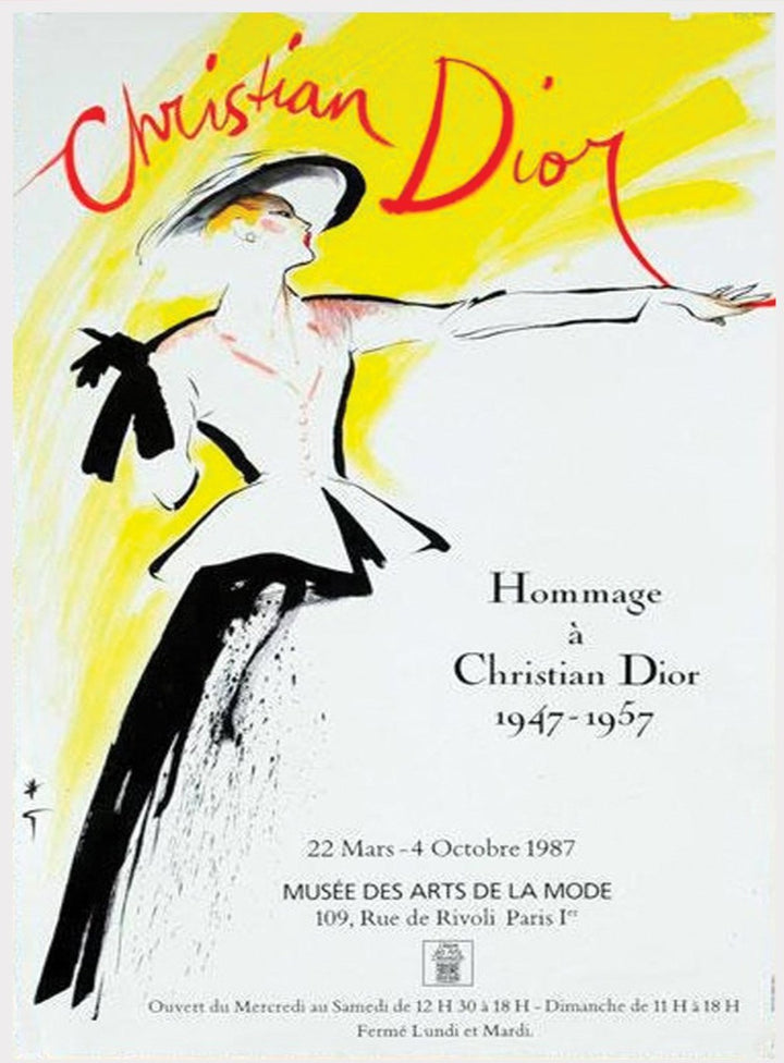 Christian Dior - Hommage, original poster: 1987