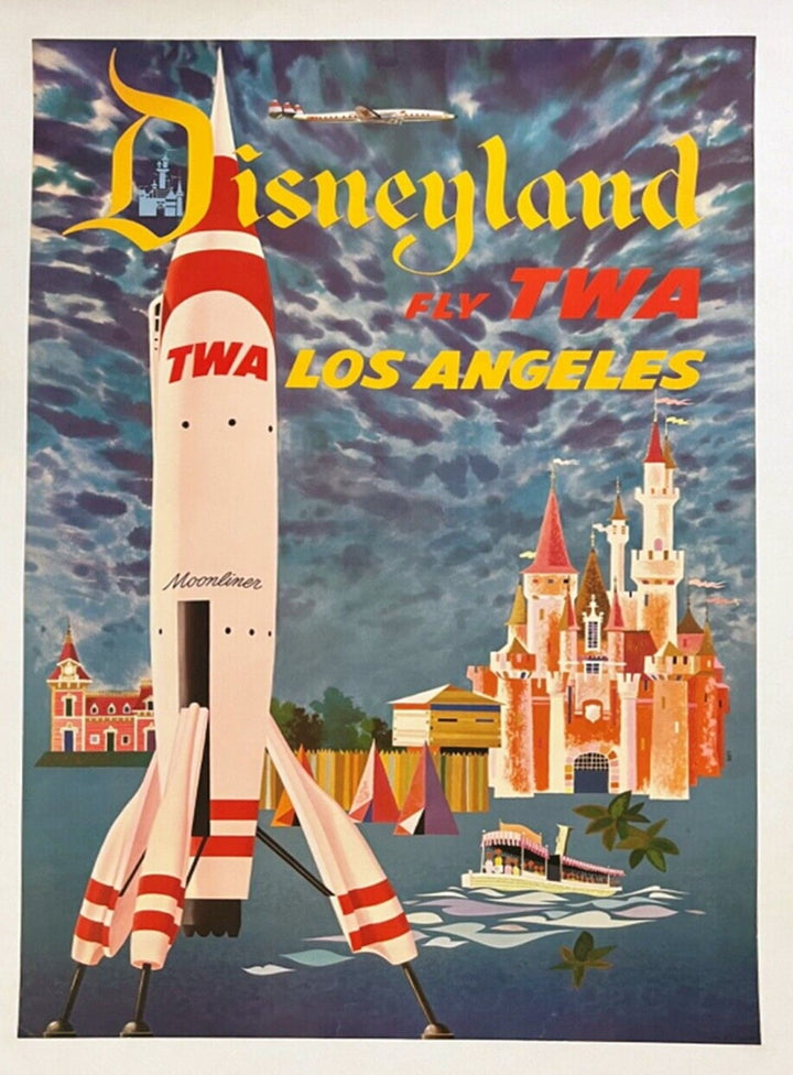 TWA - Disneyland, original poster: 1955