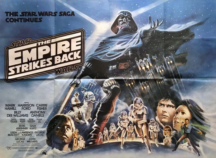 Star Wars The Empire Strikes Back, original poster: 1980 · UK quad, Style B art