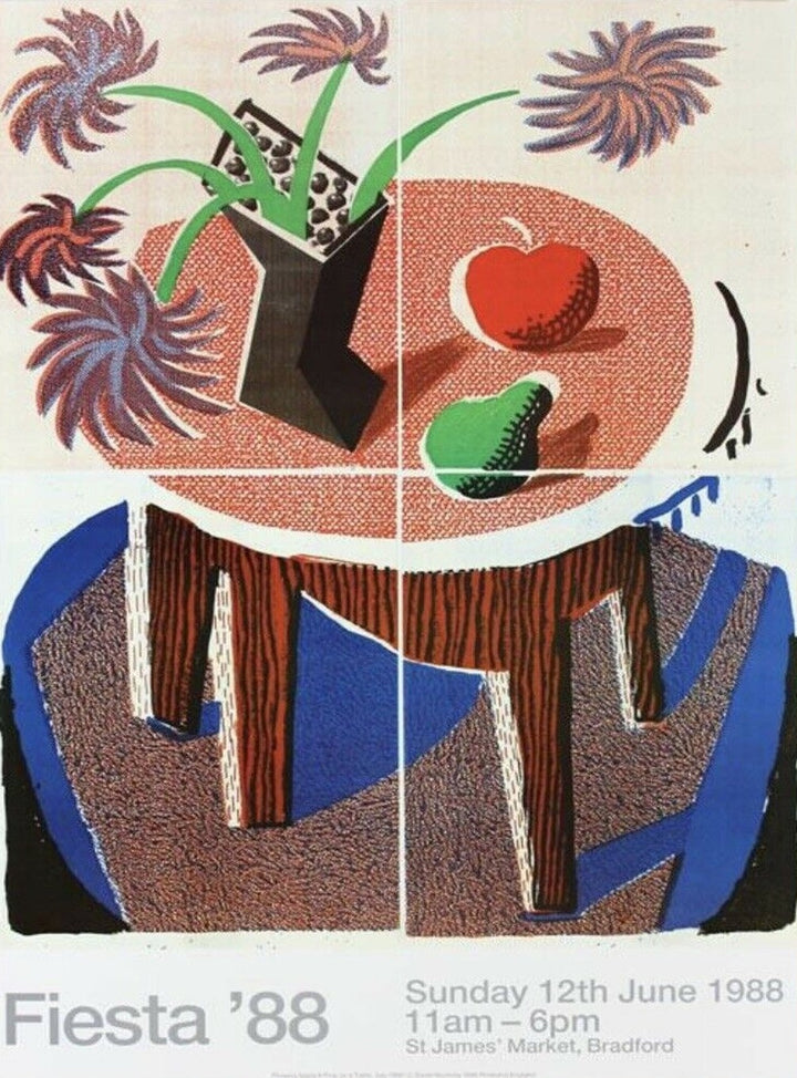 David Hockney - Fiesta '88, original poster: 1988