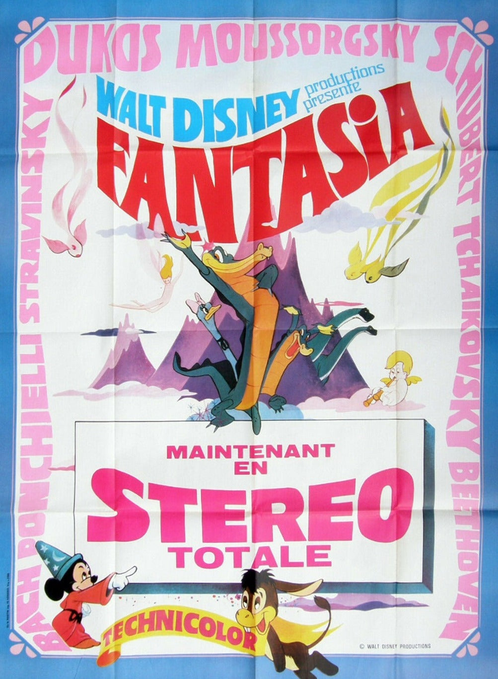 Shop Fantasia Original Vintage French-Grande Poster - Printed