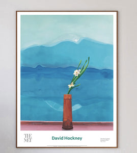 David Hockney - Mount Fuji and Flowers