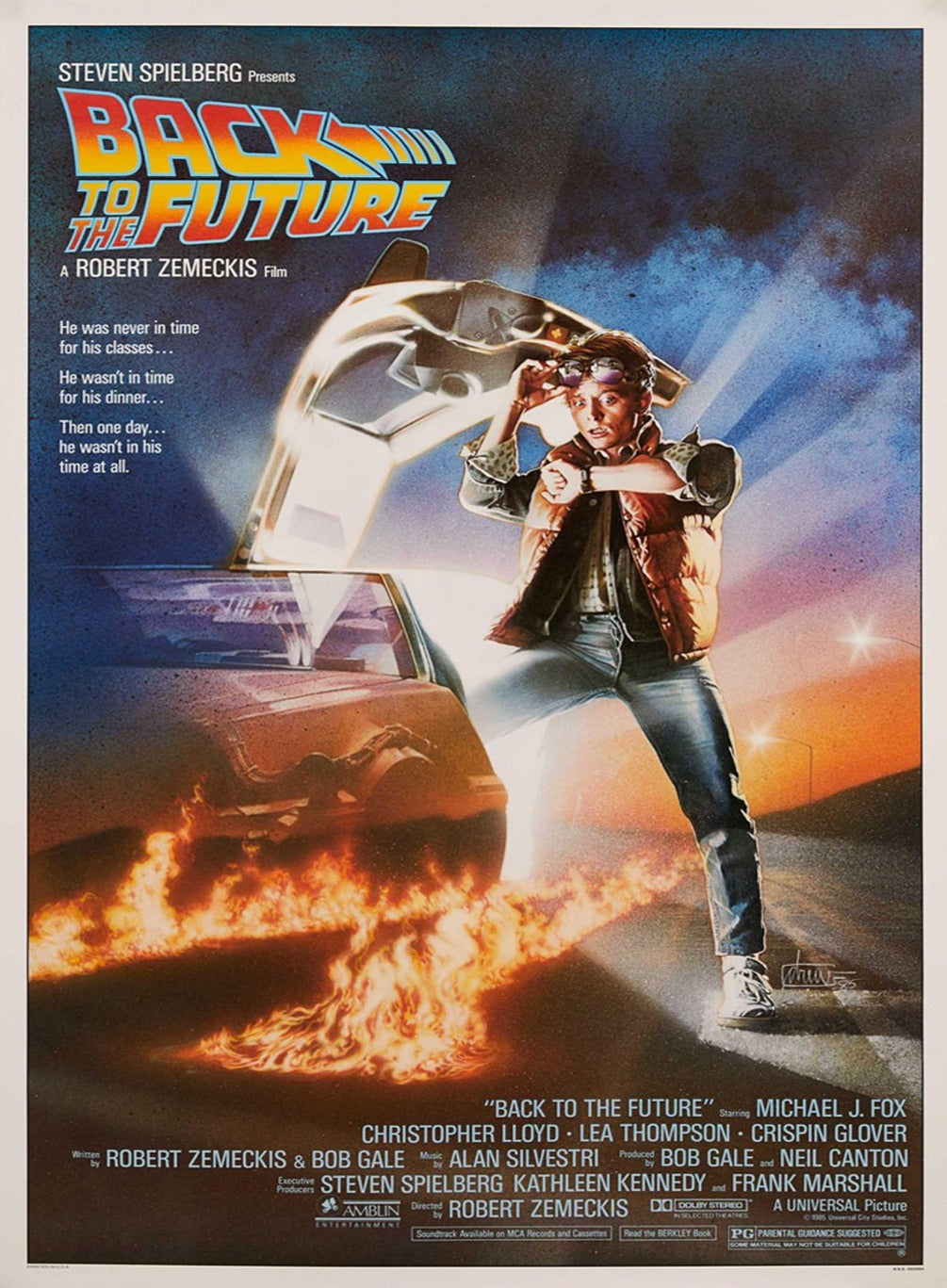 Back to the Future original poster artwork by Drew Struzan