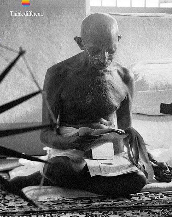 Apple Think Different - Mahatma Gandhi