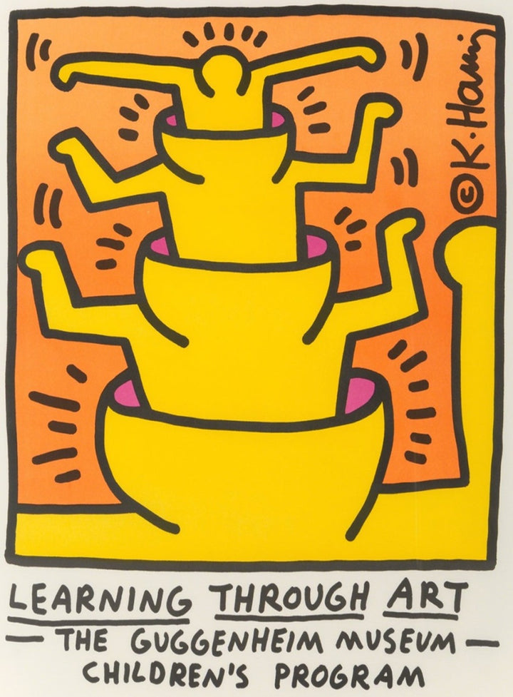 Keith Haring - The Guggenheim Museum, original poster: 1999, Guggenheim Museum, New York