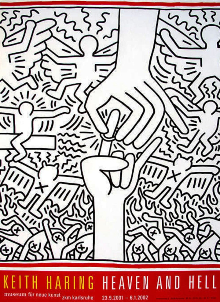 Keith Haring - Heaven and Hell, original poster: 2001