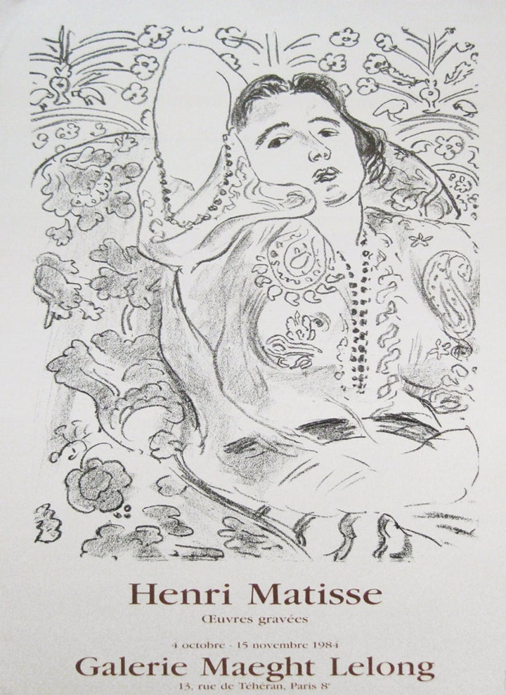 Henri Matisse - Arabesque, original poster: 1984