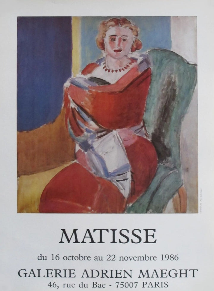 Henri Matisse - Galerie Adrien Maeght, original poster: 1986