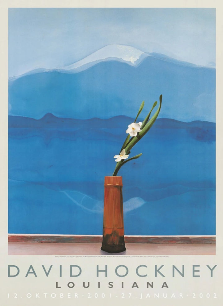 David Hockney - Mount Fuji and Flowers - Louisiana Gallery, original poster: 2001