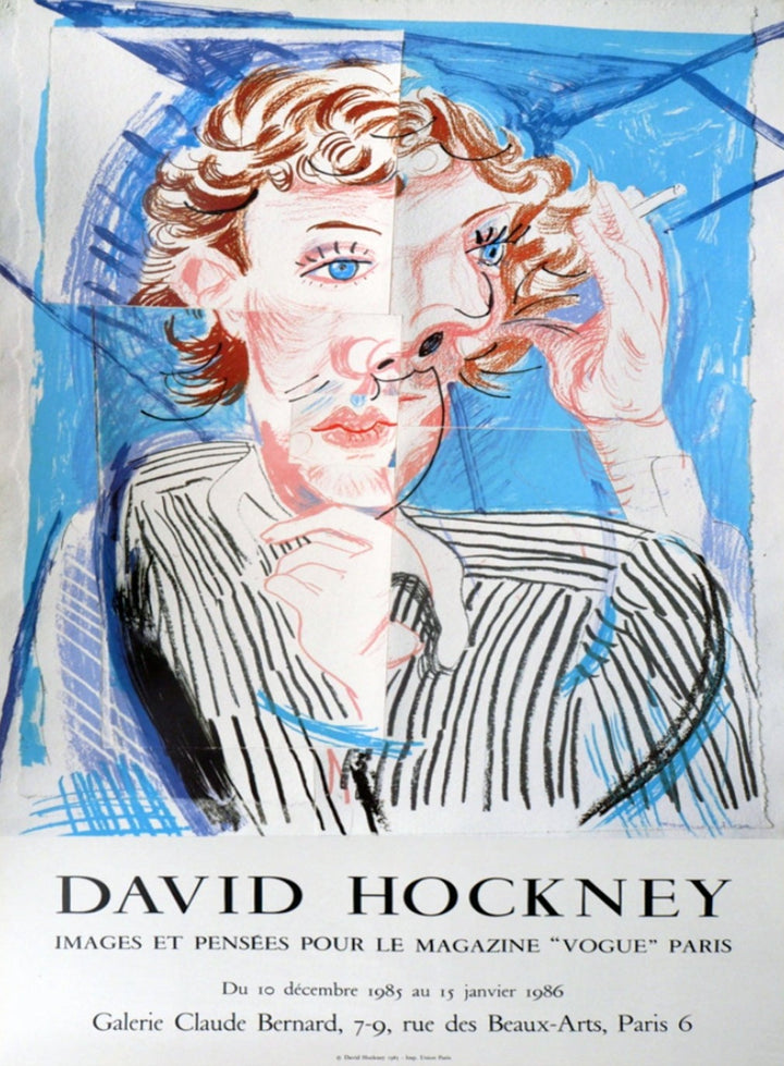 David Hockney - Galerie Claude Bernard, original poster: 1985