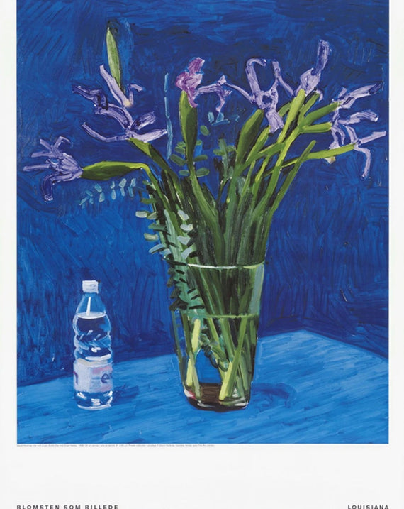 David Hockney - Iris With Evian Bottle - Louisiana Gallery