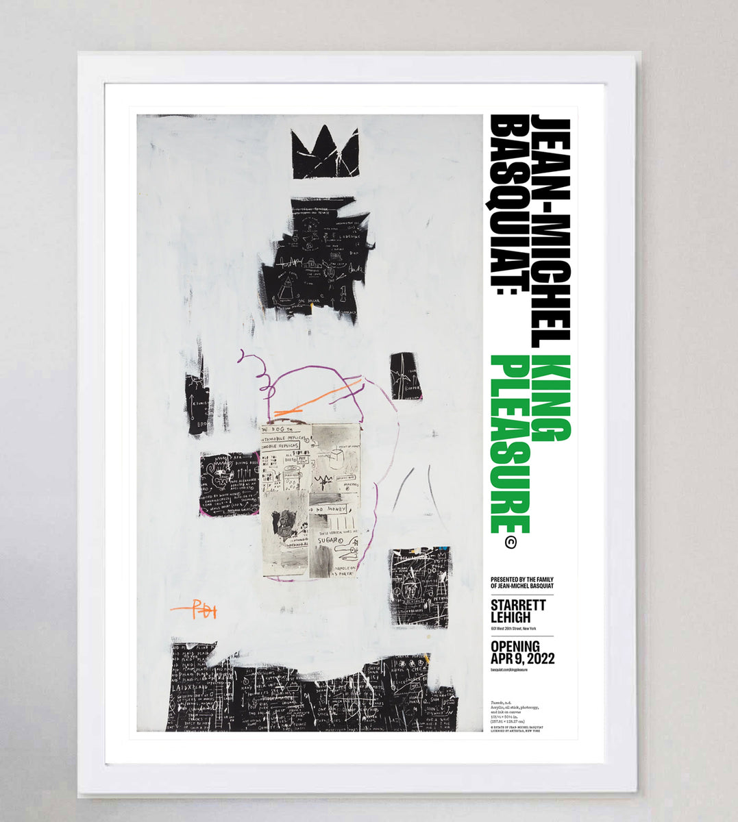 Shop Jean-Michel Basquiat - Tuxedo - King Pleasure Original Vintage Poster