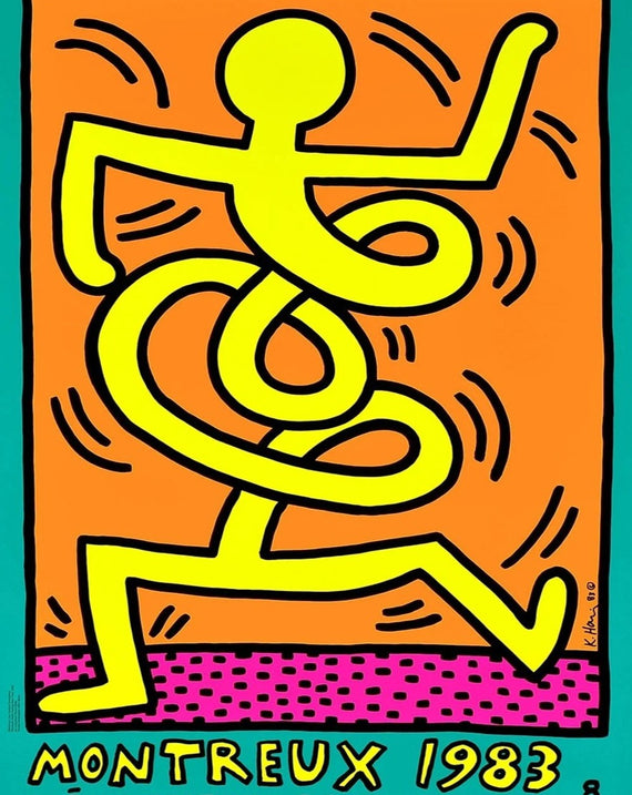 Keith Haring Montreux Jazz Festival Green