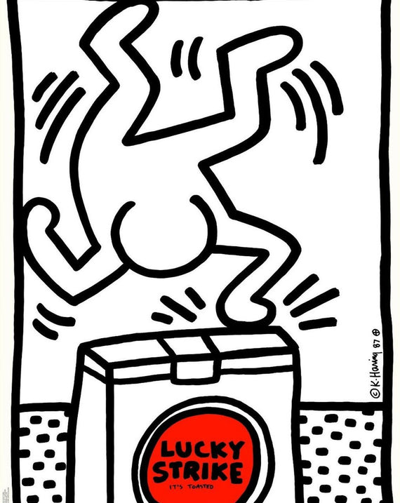 Keith Haring Lucky Strike White