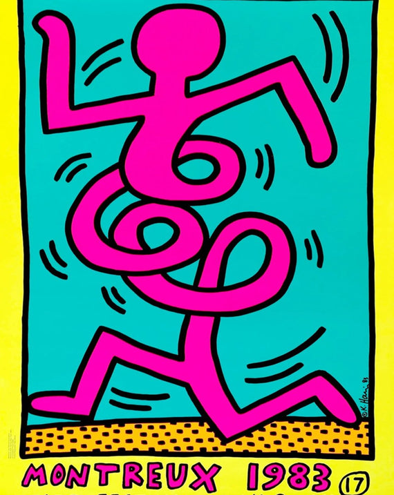 Keith Haring Montreux Jazz Festival Yellow