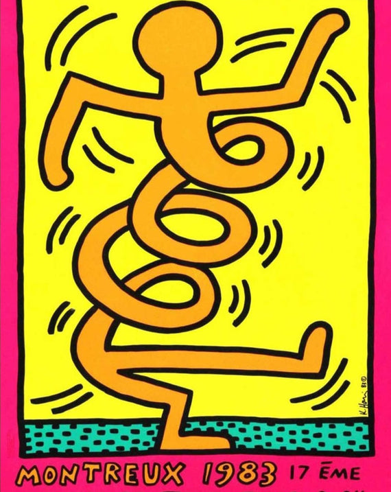 Keith Haring Montreux Jazz Festival Pink