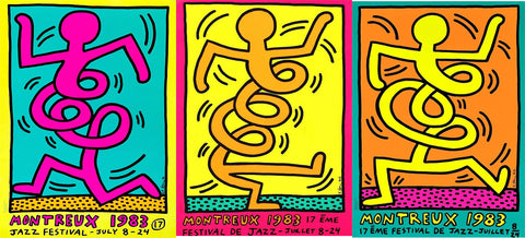 Keith Haring Montreux Jazz Festival Set of Three